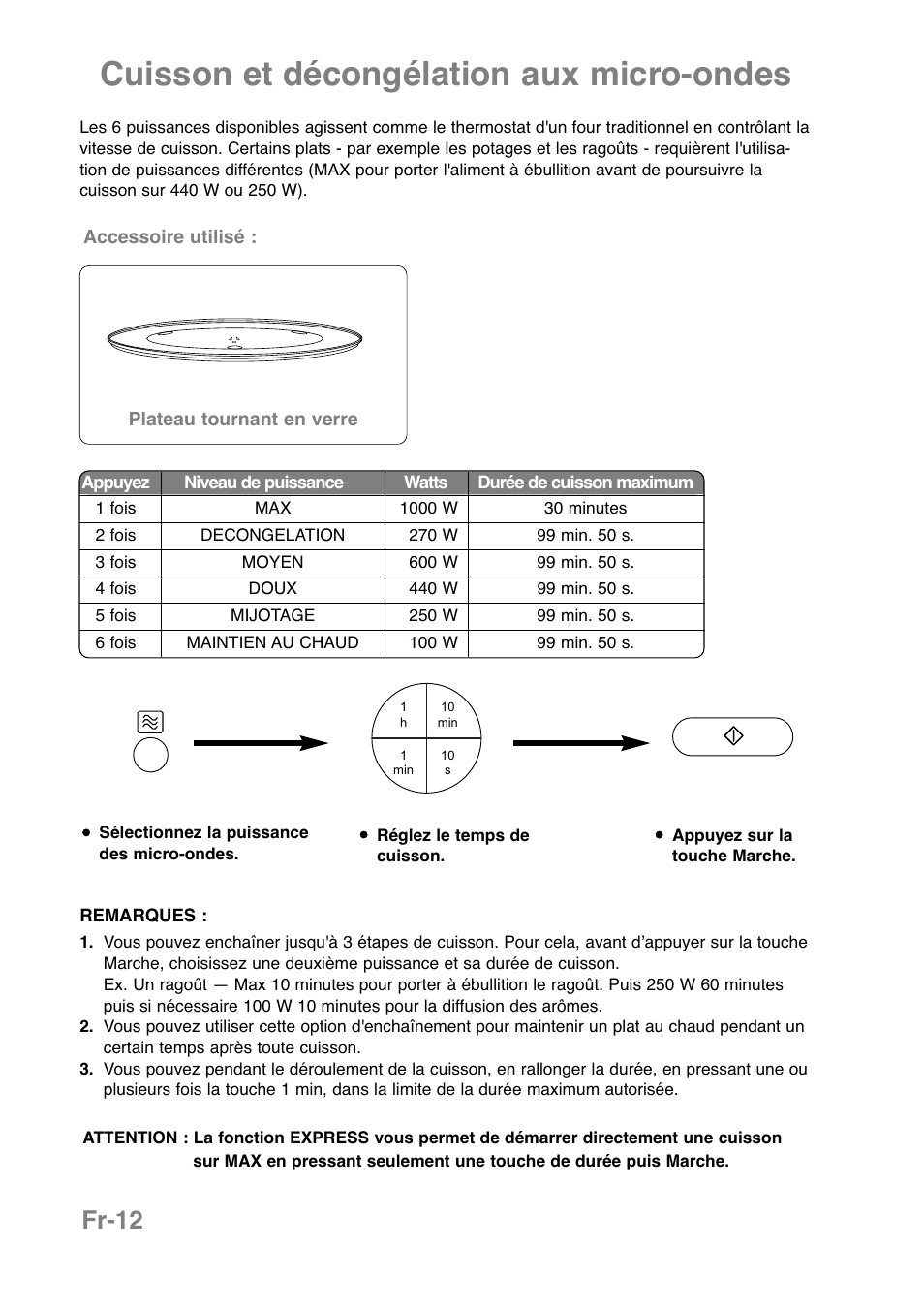 Cuisson et décongélation aux micro-ondes, Fr-12 | Panasonic NNCT850WEPG User Manual | Page 117 / 273