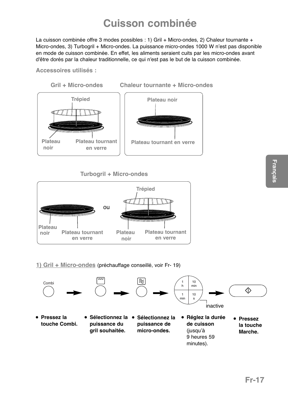 Cuisson combinée, Fr-17 | Panasonic NNCT850WEPG User Manual | Page 122 / 273