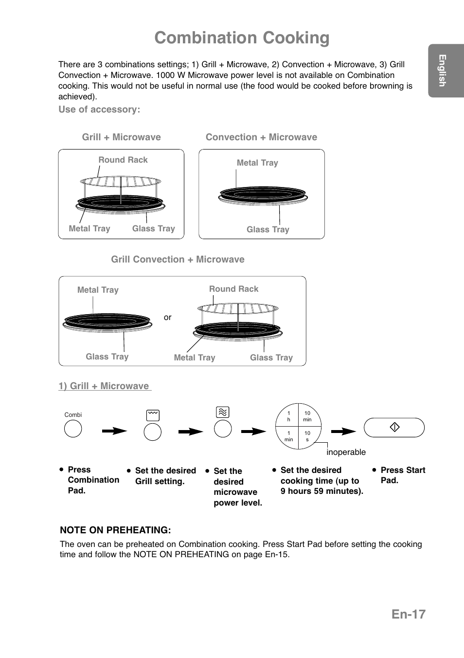 Combination cooking, En-17 | Panasonic NNCT850WEPG User Manual | Page 19 / 273