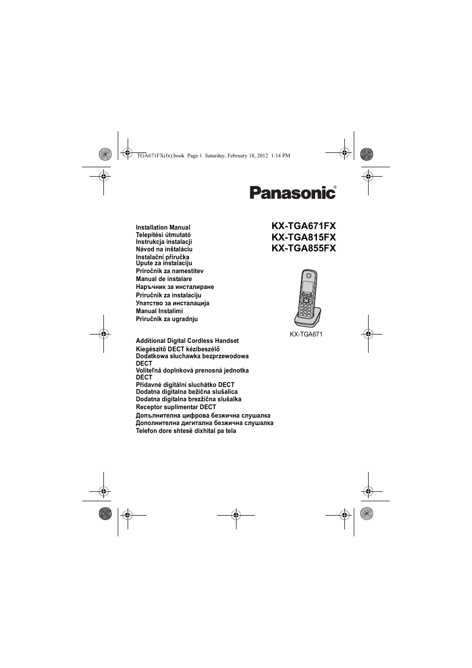 Panasonic KXTGA815FX User Manual | 84 pages