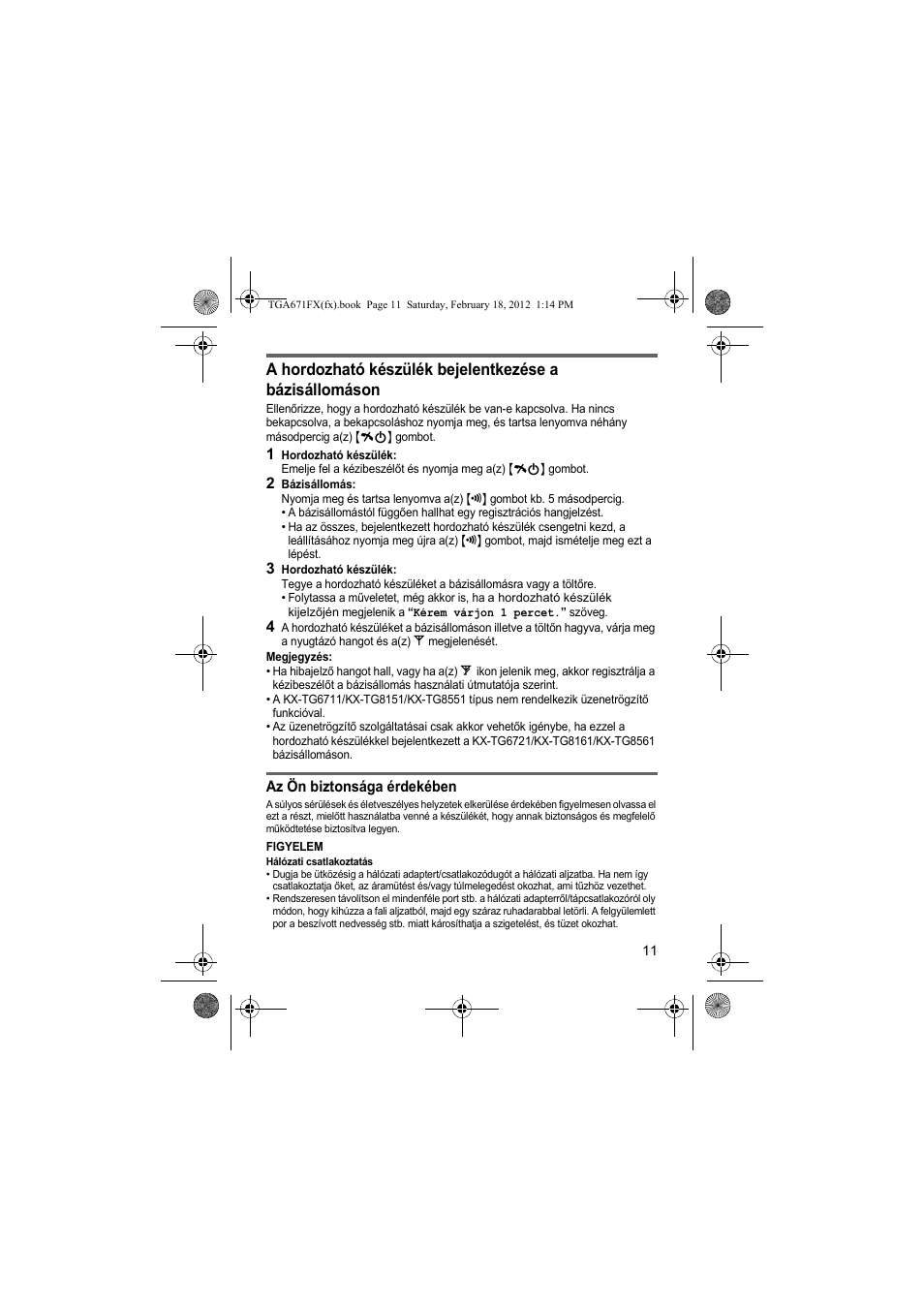 Panasonic KXTGA815FX User Manual | Page 11 / 84