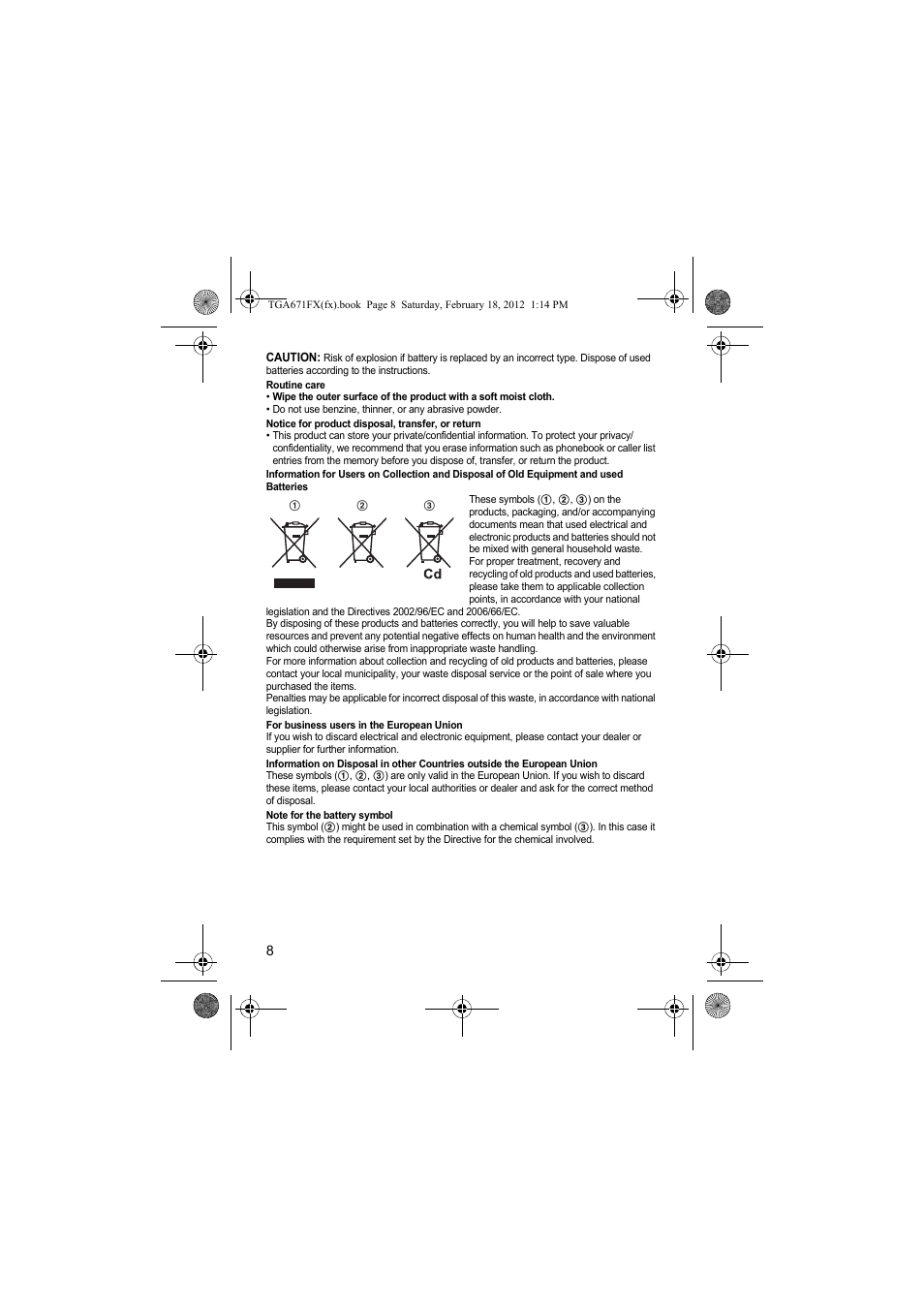 Panasonic KXTGA815FX User Manual | Page 8 / 84