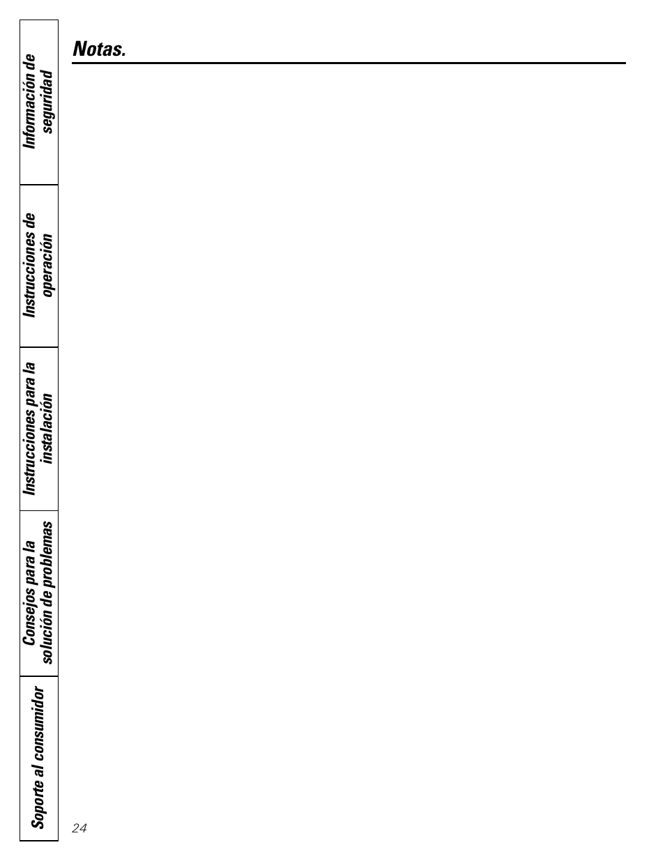 Notas | Americana Appliances 17 User Manual | Page 52 / 56