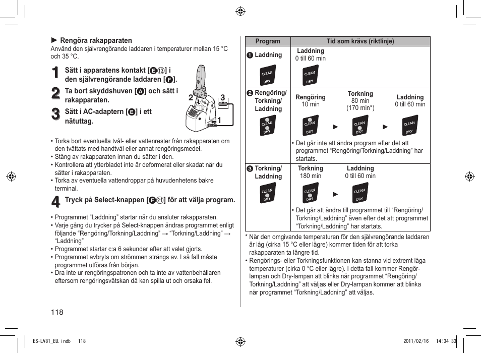 Panasonic ESLV81 User Manual | Page 118 / 210