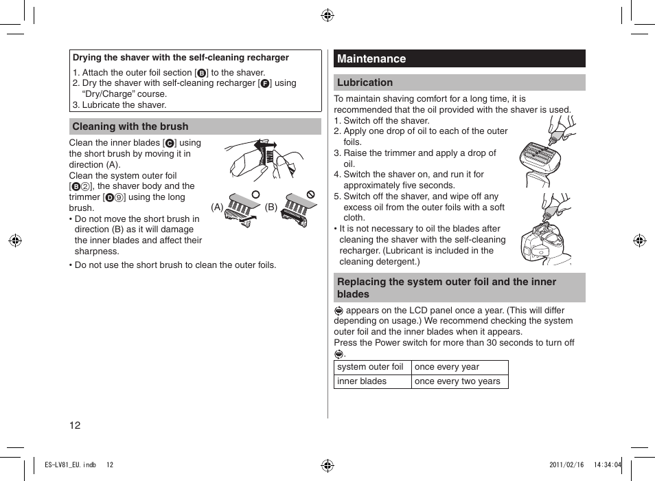 Panasonic ESLV81 User Manual | Page 12 / 210