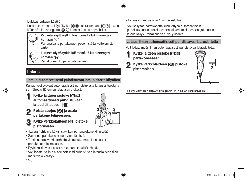 Panasonic ESLV81 User Manual | Page 126 / 210