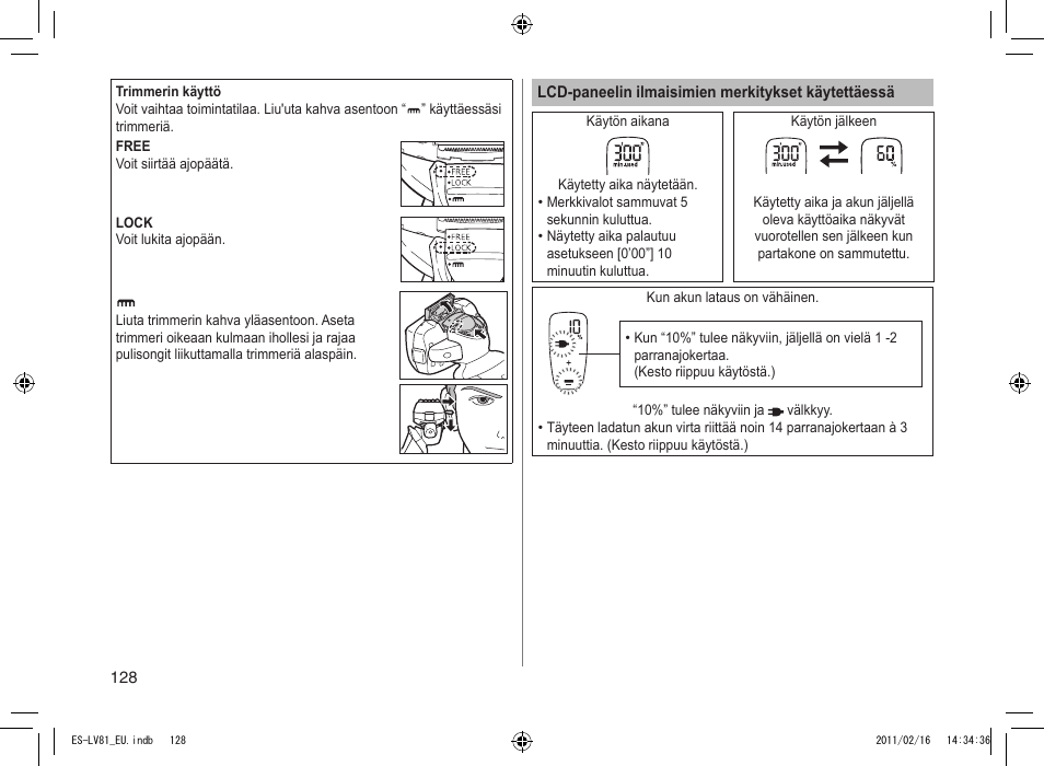 Panasonic ESLV81 User Manual | Page 128 / 210