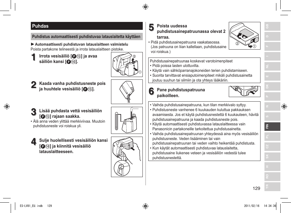 Panasonic ESLV81 User Manual | Page 129 / 210