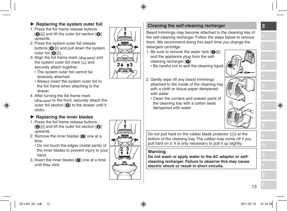 Panasonic ESLV81 User Manual | Page 13 / 210