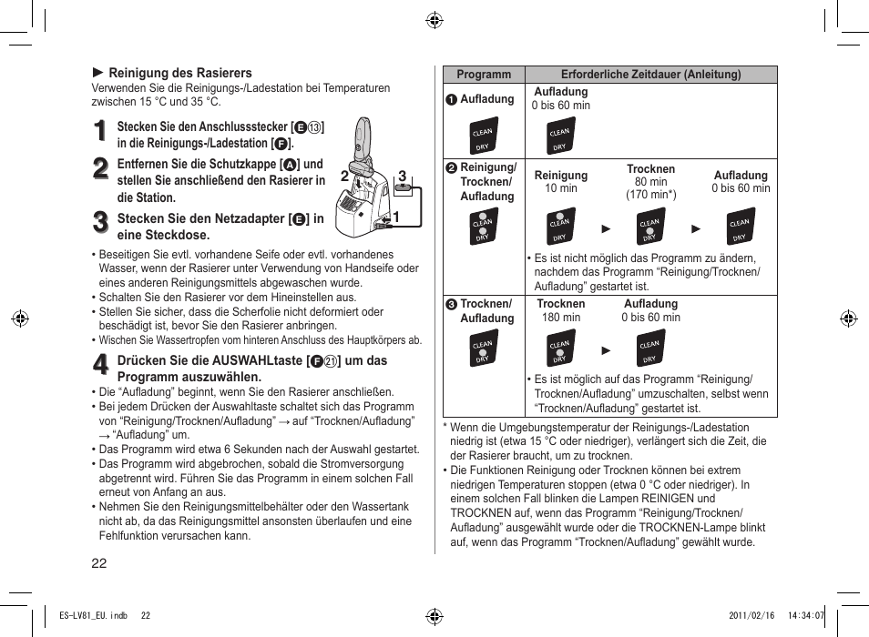 Panasonic ESLV81 User Manual | Page 22 / 210