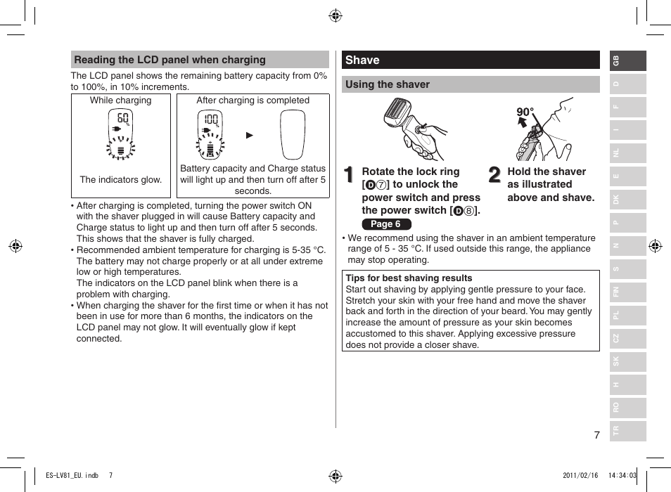 Panasonic ESLV81 User Manual | Page 7 / 210