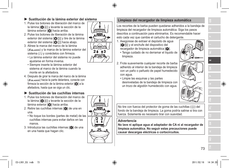 Panasonic ESLV81 User Manual | Page 73 / 210