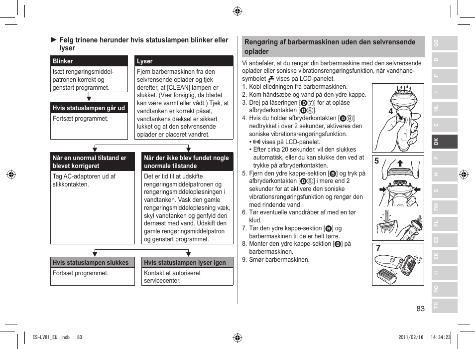 Panasonic ESLV81 User Manual | Page 83 / 210