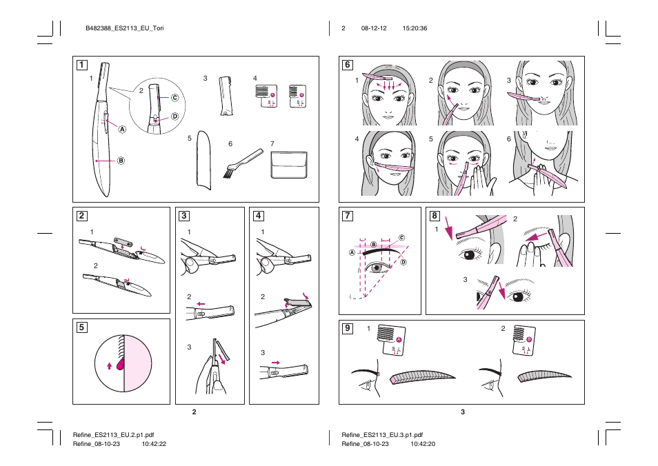 Panasonic ES2113 User Manual | Page 2 / 30