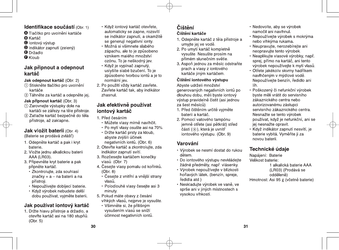 Panasonic EH2203 User Manual | Page 16 / 20