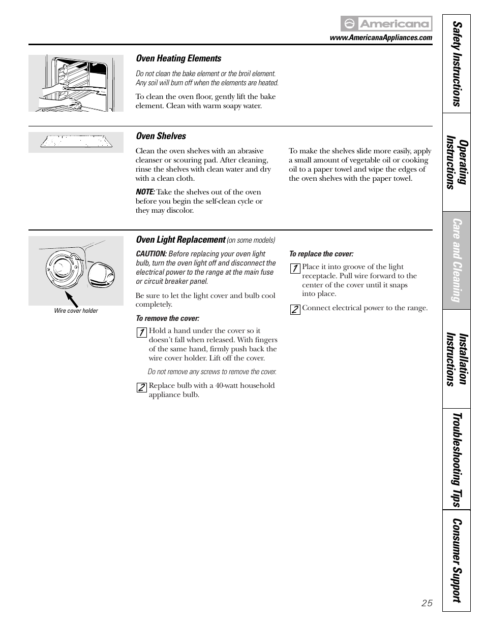 Americana Appliances ABS300 User Manual | Page 25 / 48