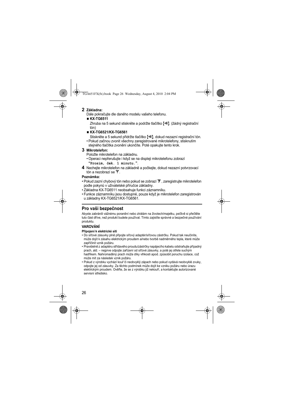 Panasonic KXTGA651FX User Manual | Page 26 / 76