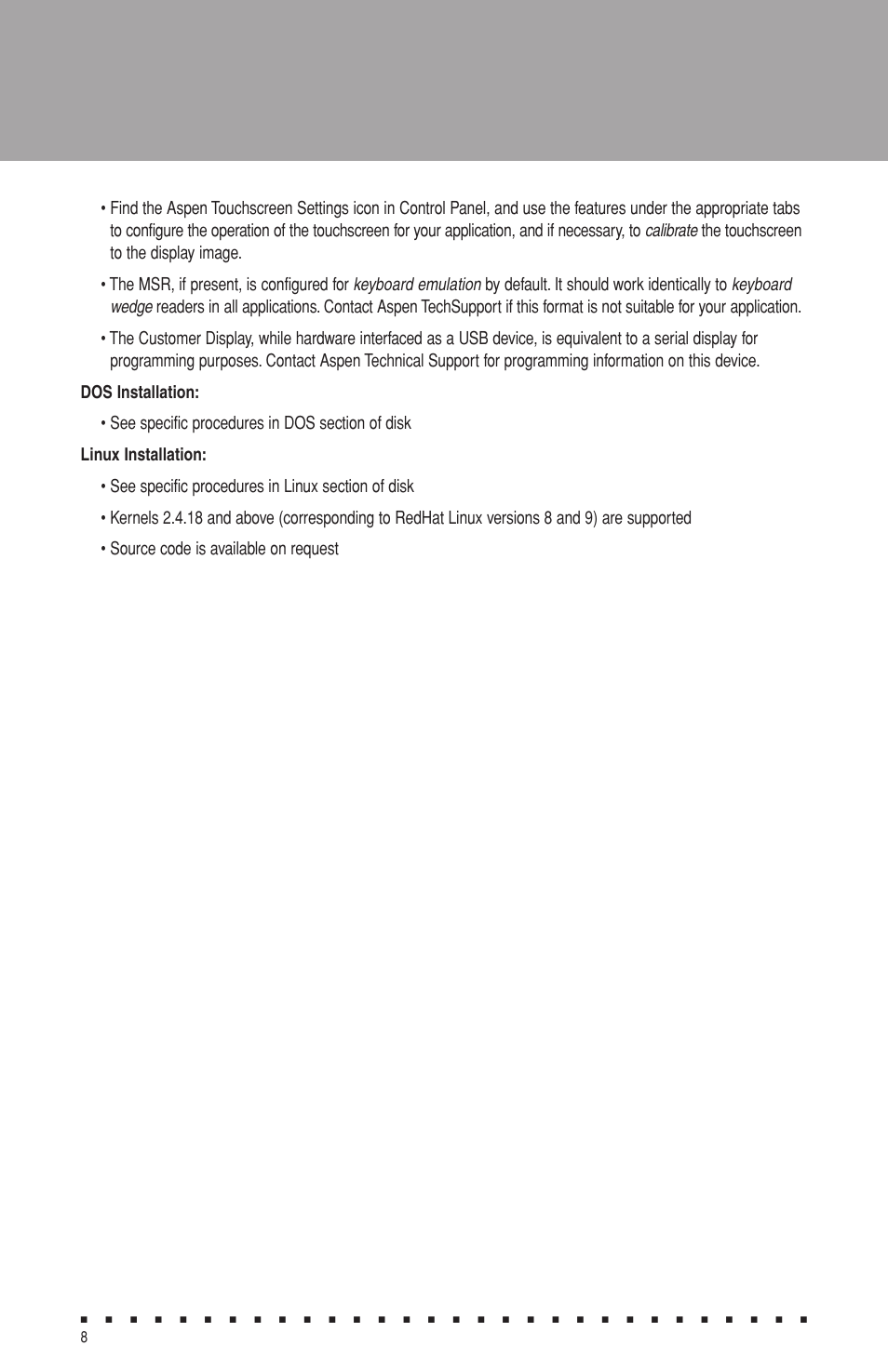 Aspen Touch Solutions ATM-173R User Manual | Page 10 / 18
