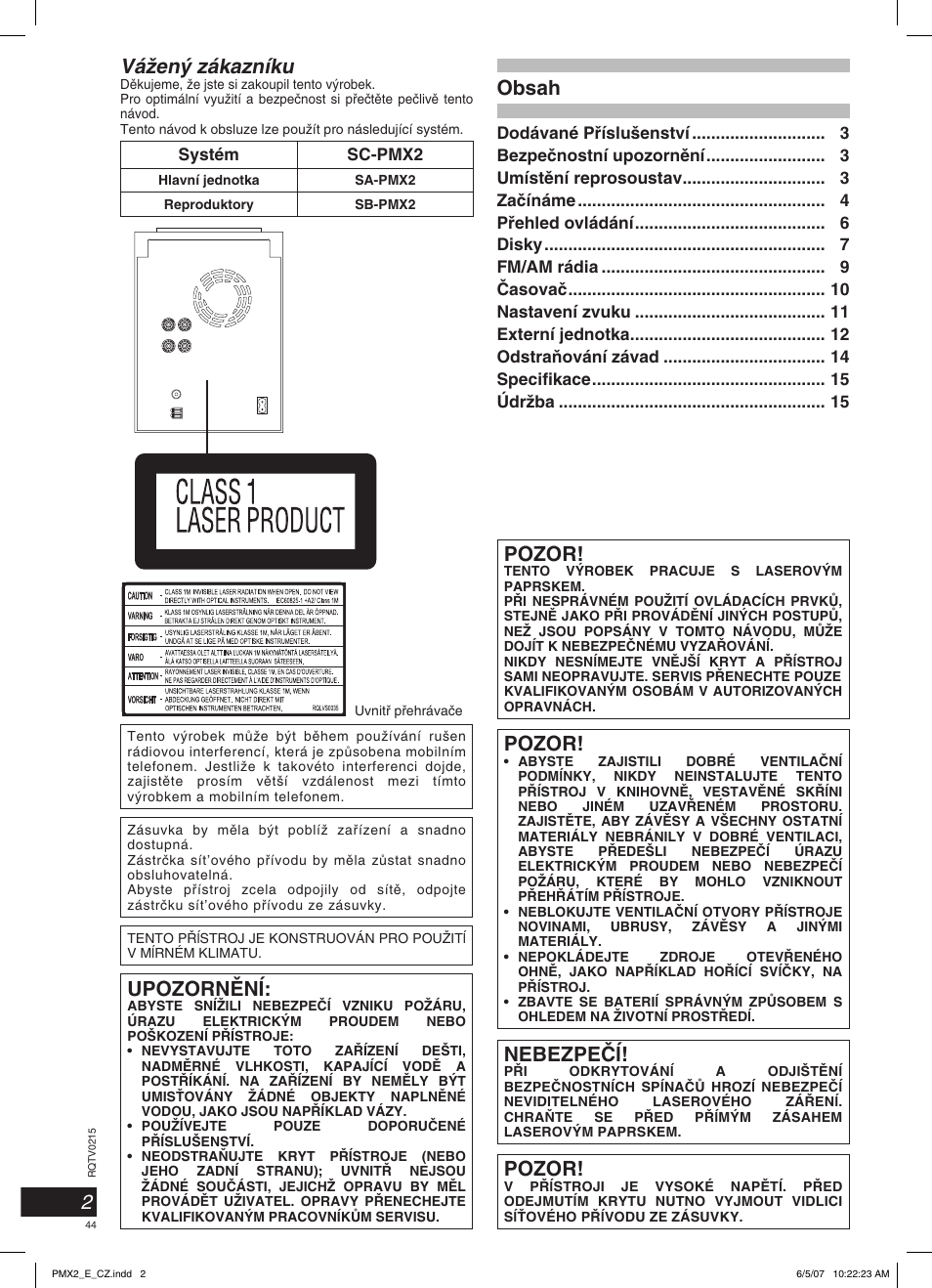 Panasonic SCPMX2 User Manual | Page 44 / 58