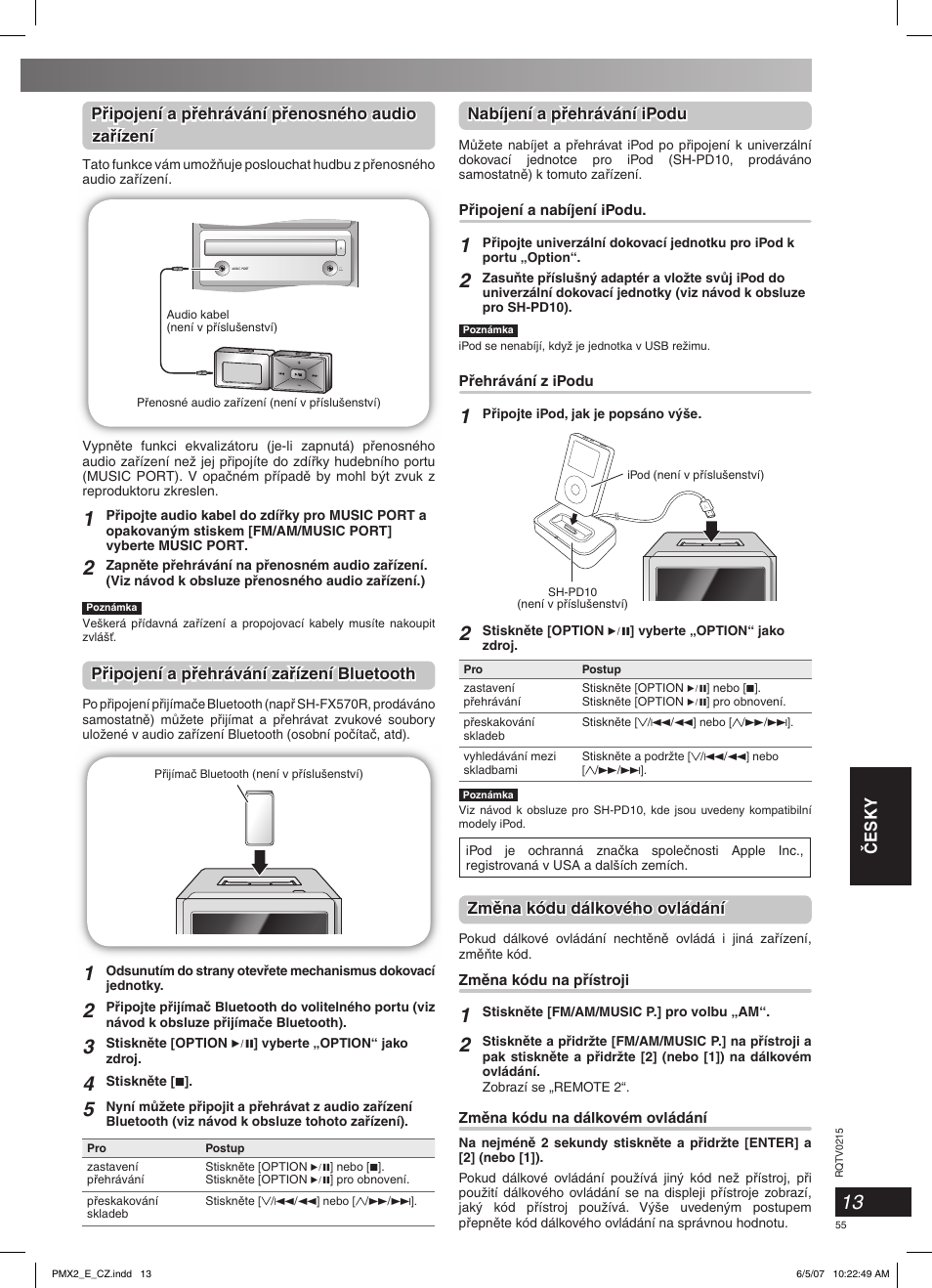 Panasonic SCPMX2 User Manual | Page 55 / 58