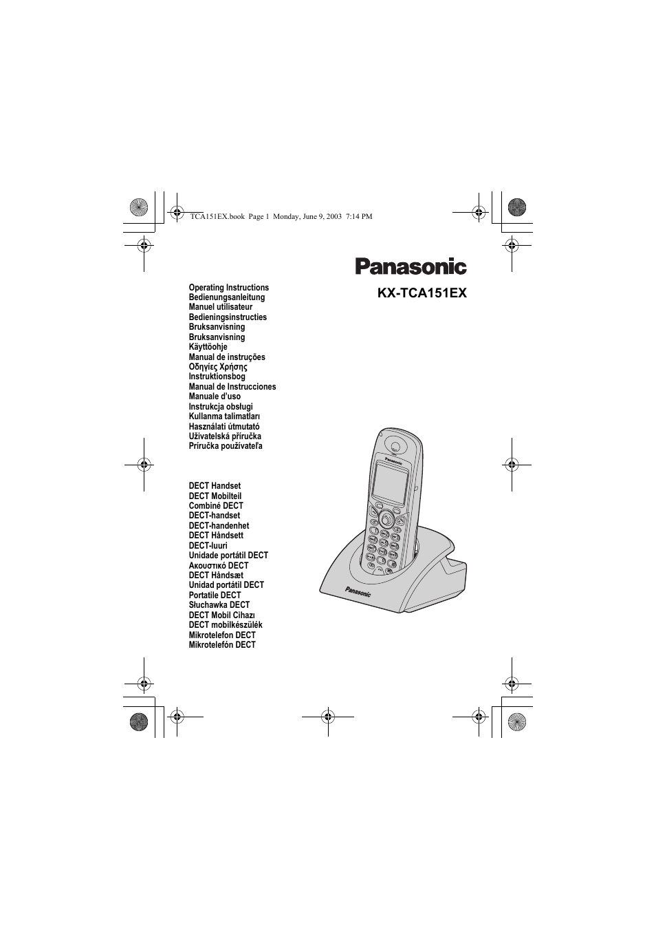 Panasonic KXTCA151EX User Manual | 76 pages