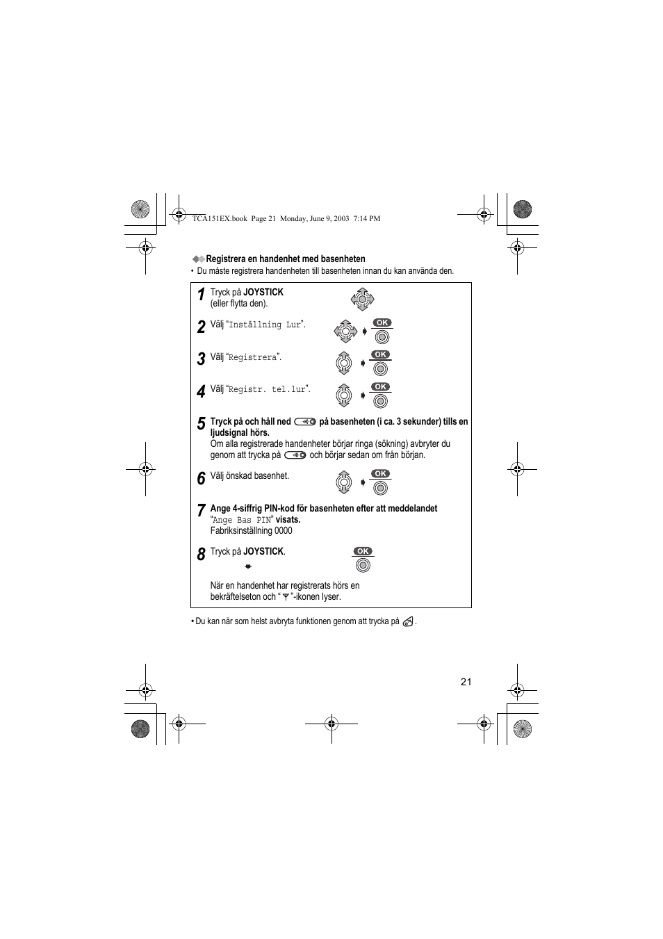 Panasonic KXTCA151EX User Manual | Page 21 / 76