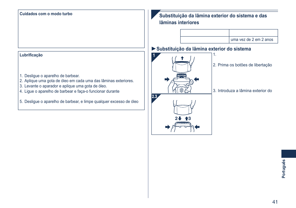 Panasonic ES8103 User Manual | Page 41 / 108