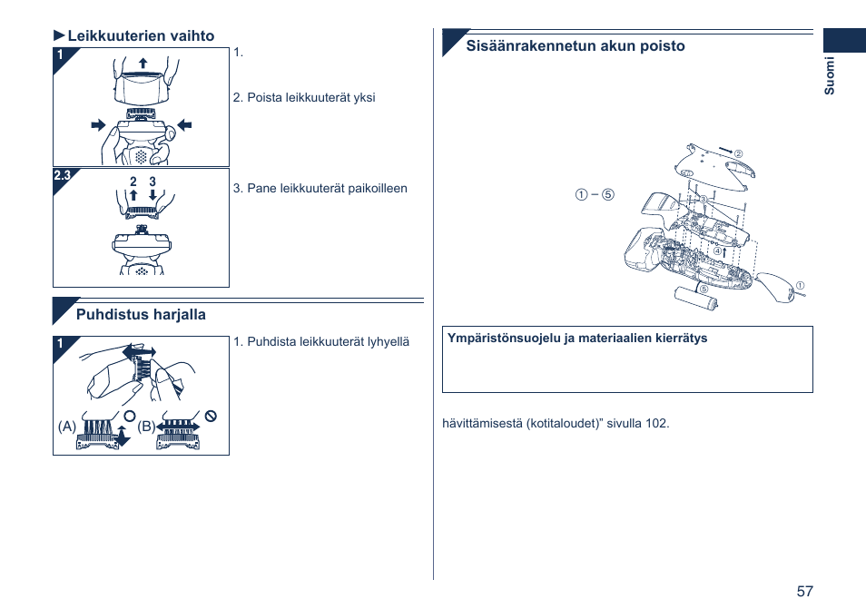 Panasonic ES8103 User Manual | Page 57 / 108