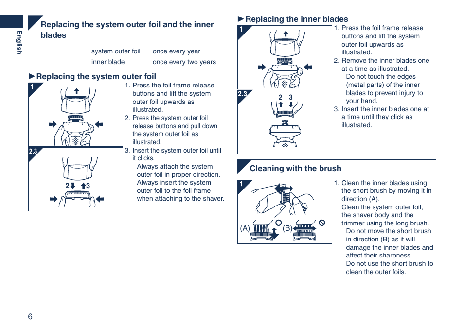 Panasonic ES8103 User Manual | Page 6 / 108