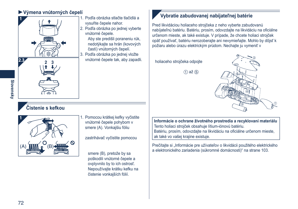 Panasonic ES8103 User Manual | Page 72 / 108