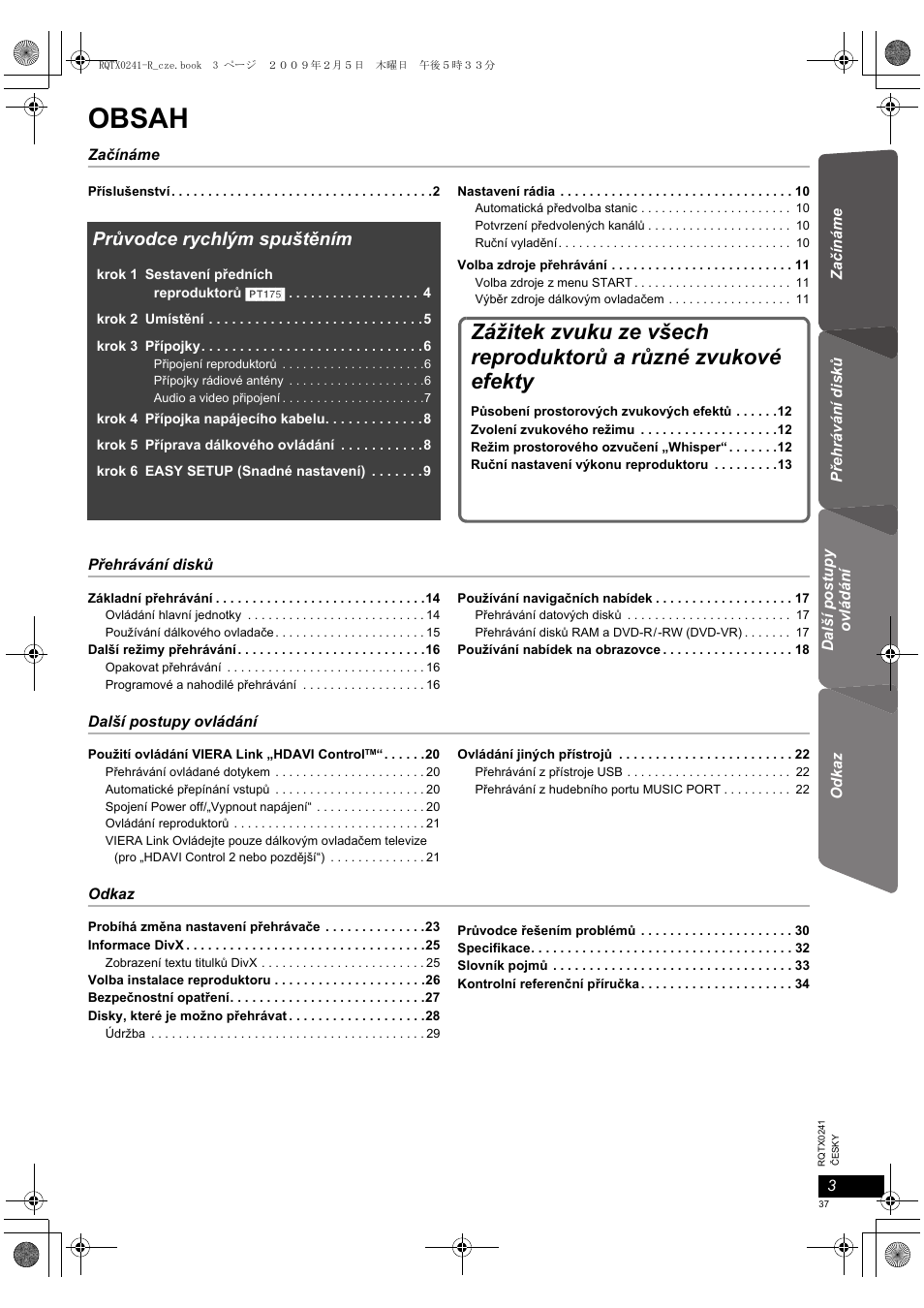 Panasonic SCPT170 User Manual | Page 37 / 104