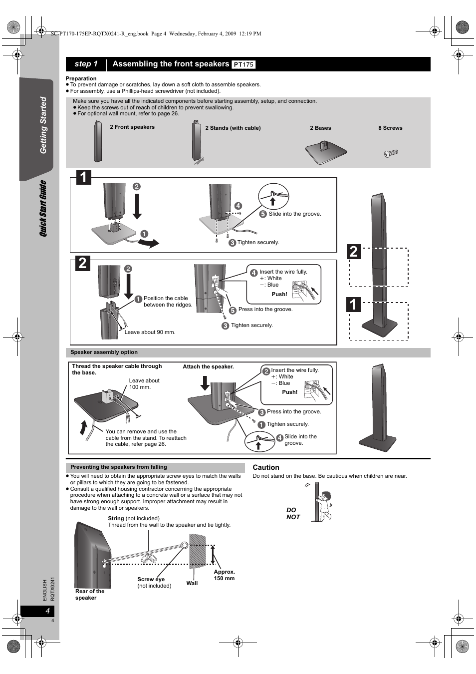 Panasonic SCPT170 User Manual | Page 4 / 104