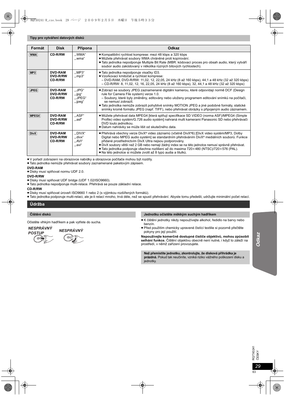 Panasonic SCPT170 User Manual | Page 63 / 104