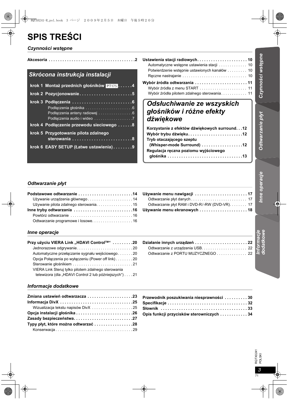 Panasonic SCPT170 User Manual | Page 71 / 104
