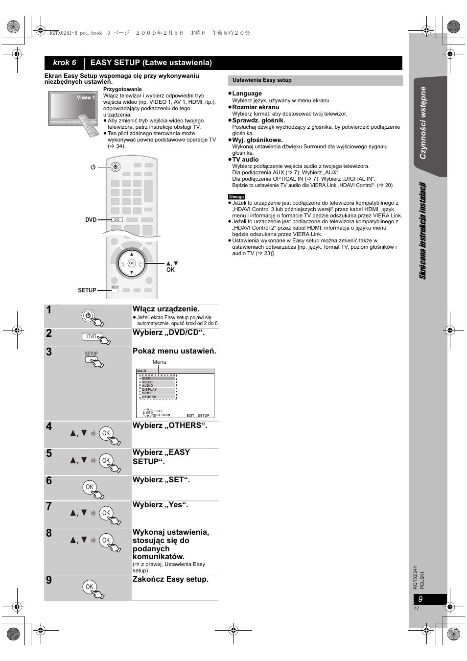 Panasonic SCPT170 User Manual | Page 77 / 104