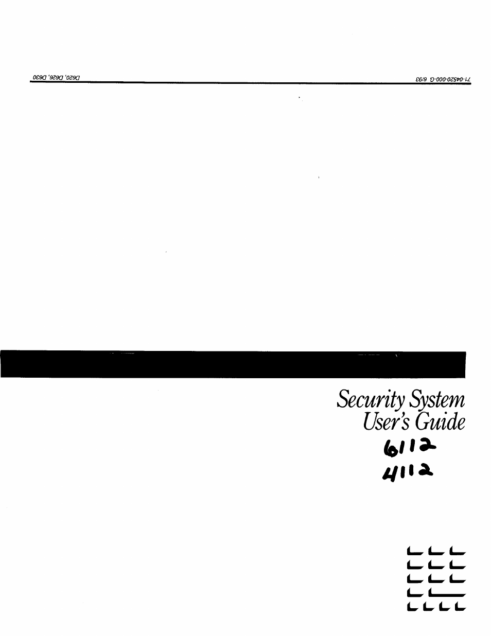 ADT Security Services 6112 User Manual | 14 pages