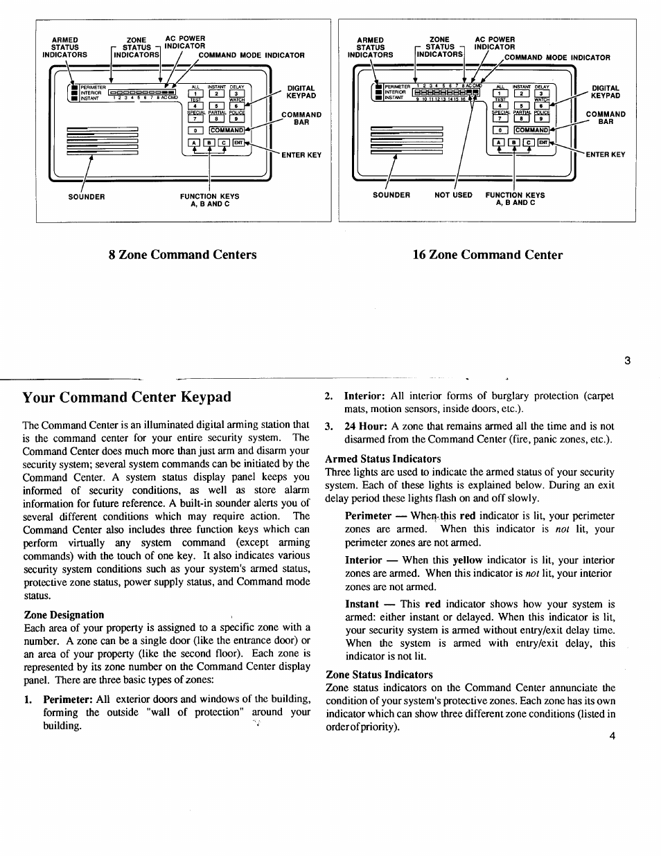 Your command center keypad | ADT Security Services 6112 User Manual | Page 3 / 14