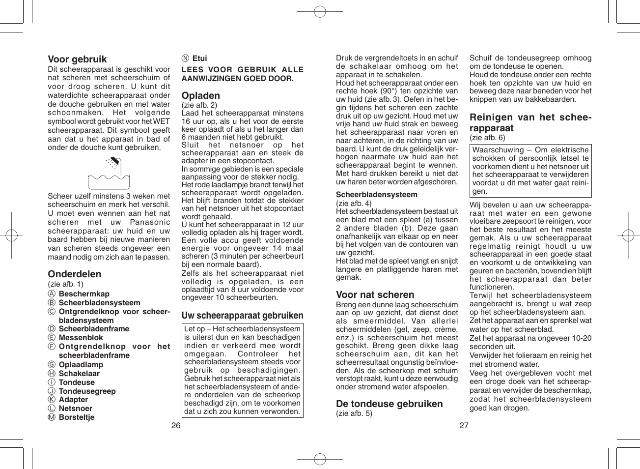 Panasonic ES6003 User Manual | Page 14 / 50