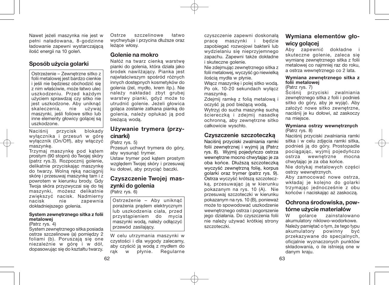 Panasonic ES6003 User Manual | Page 32 / 50