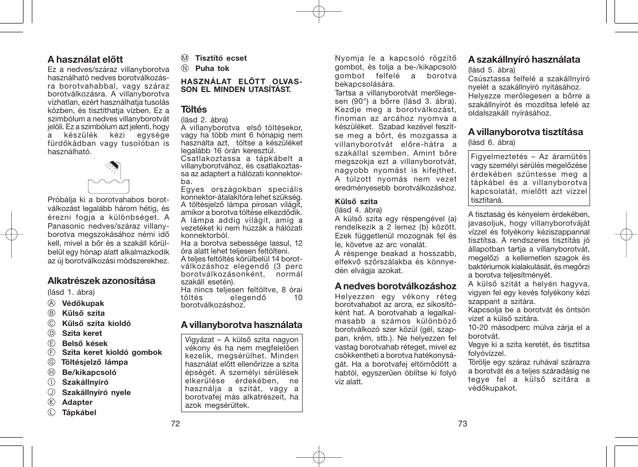 Panasonic ES6003 User Manual | Page 37 / 50