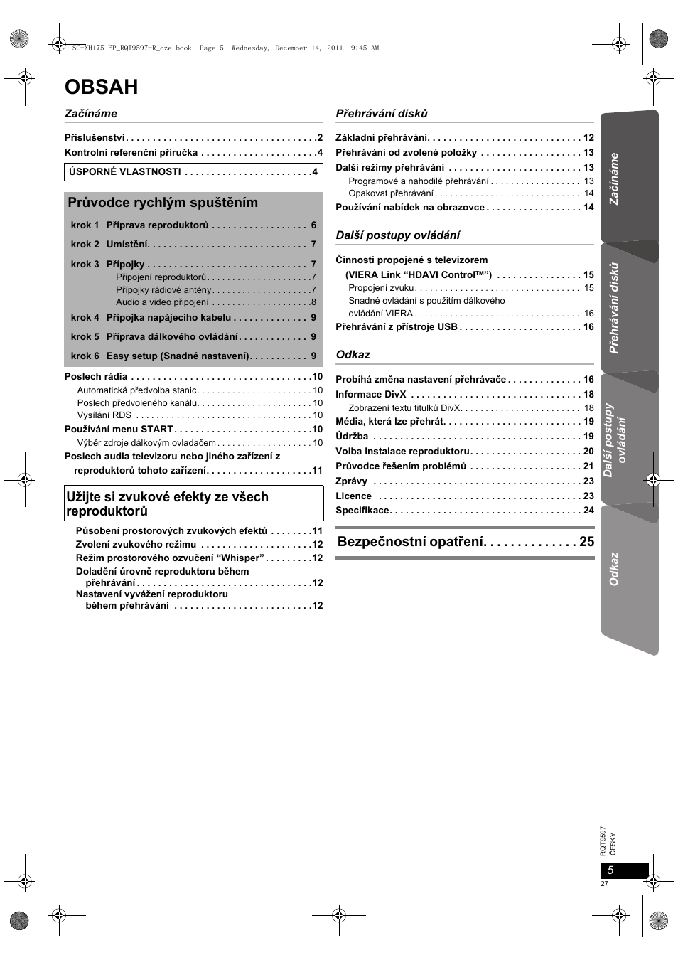 Panasonic SCXH175EP User Manual | Page 27 / 94