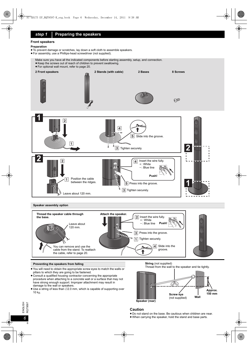 Panasonic SCXH175EP User Manual | Page 6 / 94