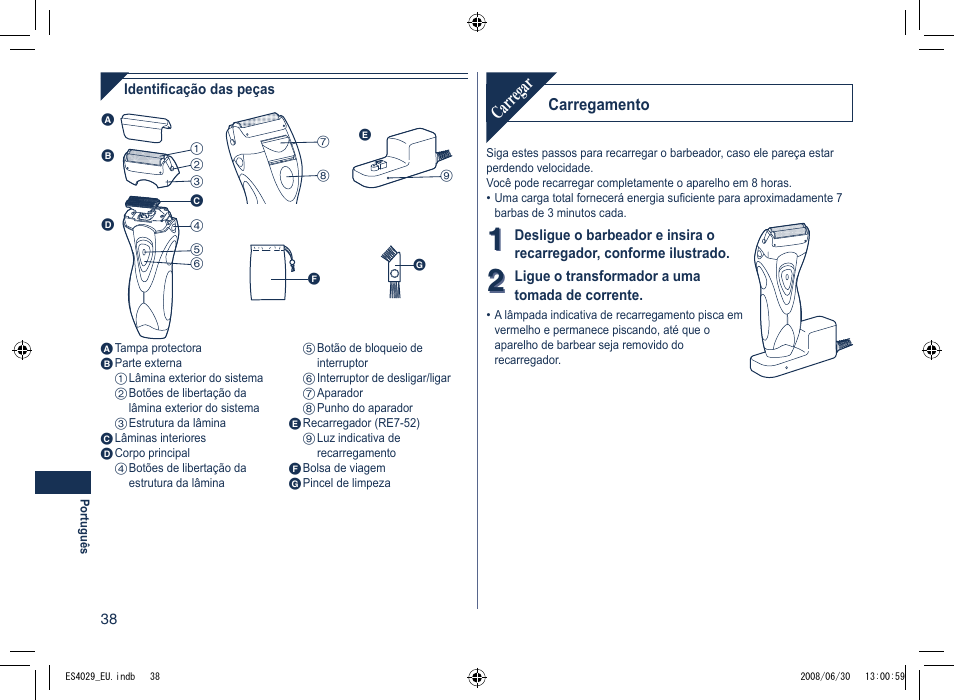 Carr egar | Panasonic ES4029 User Manual | Page 38 / 104