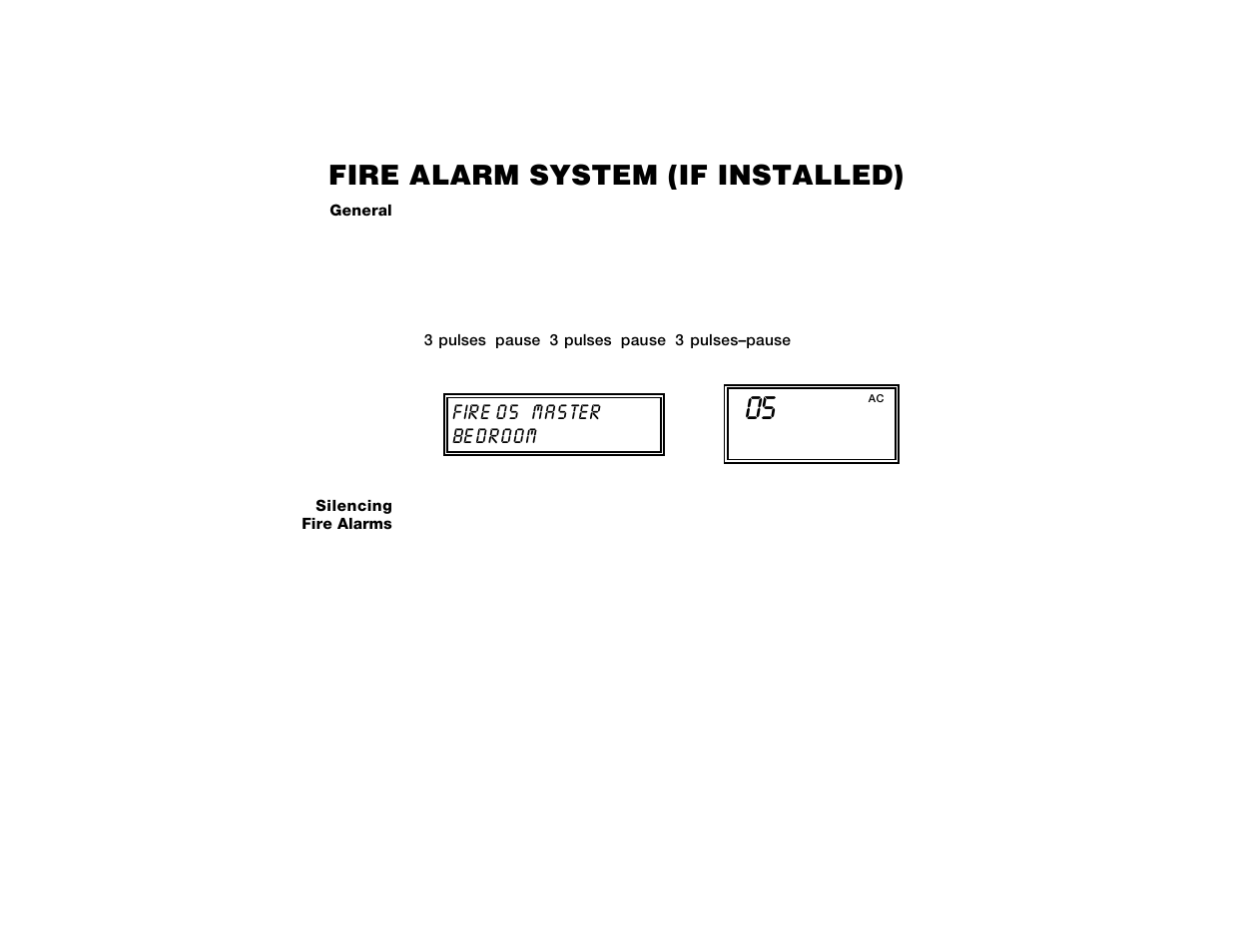 Fire alarm system (if installed), Fire 05 master be droom | ADT Security Services Safewatch Pro 2000 User Manual | Page 32 / 48