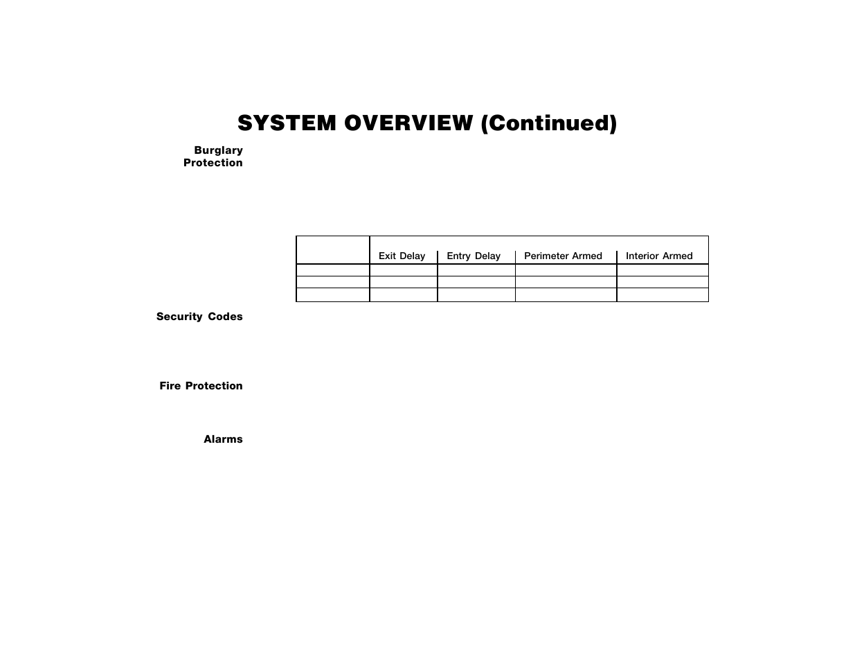 System overview (continued) | ADT Security Services Safewatch Pro 2000 User Manual | Page 5 / 48