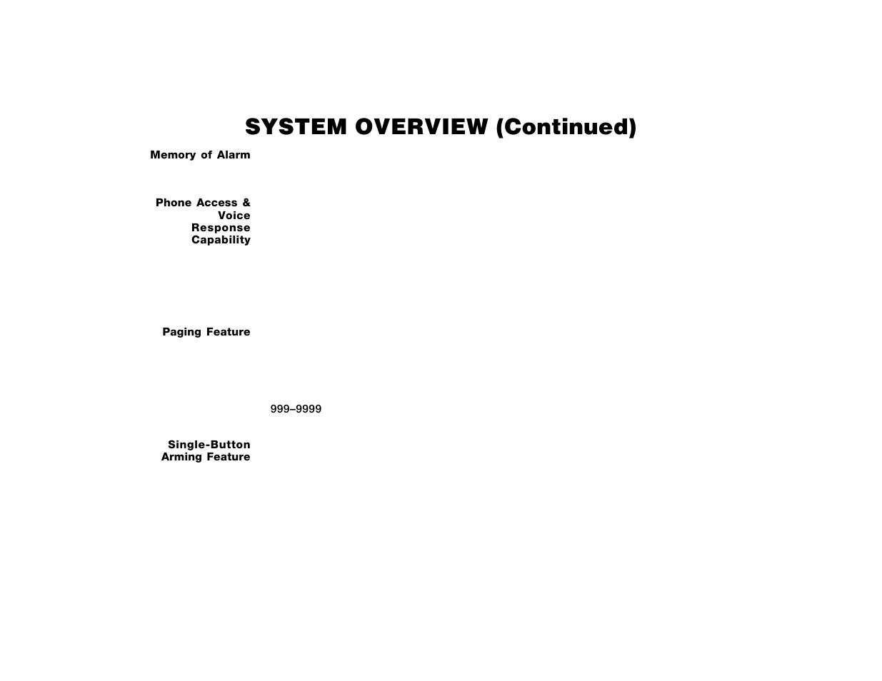 System overview (continued) | ADT Security Services Safewatch Pro 2000 User Manual | Page 6 / 48