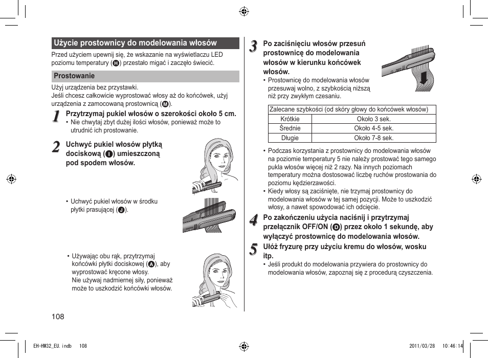 Panasonic EHHW32 User Manual | Page 108 / 158