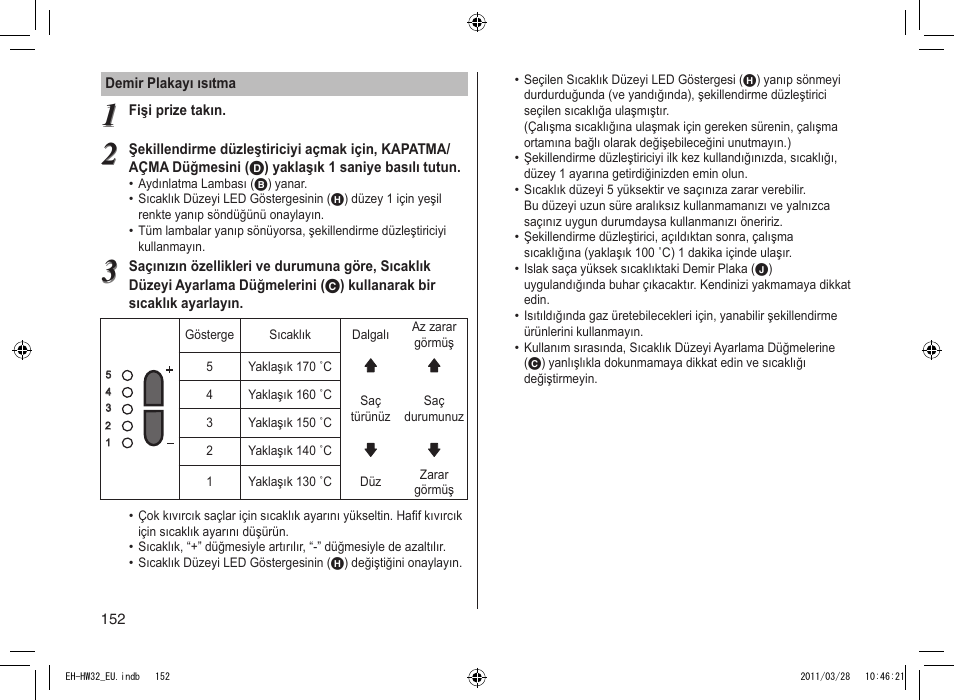 Panasonic EHHW32 User Manual | Page 152 / 158
