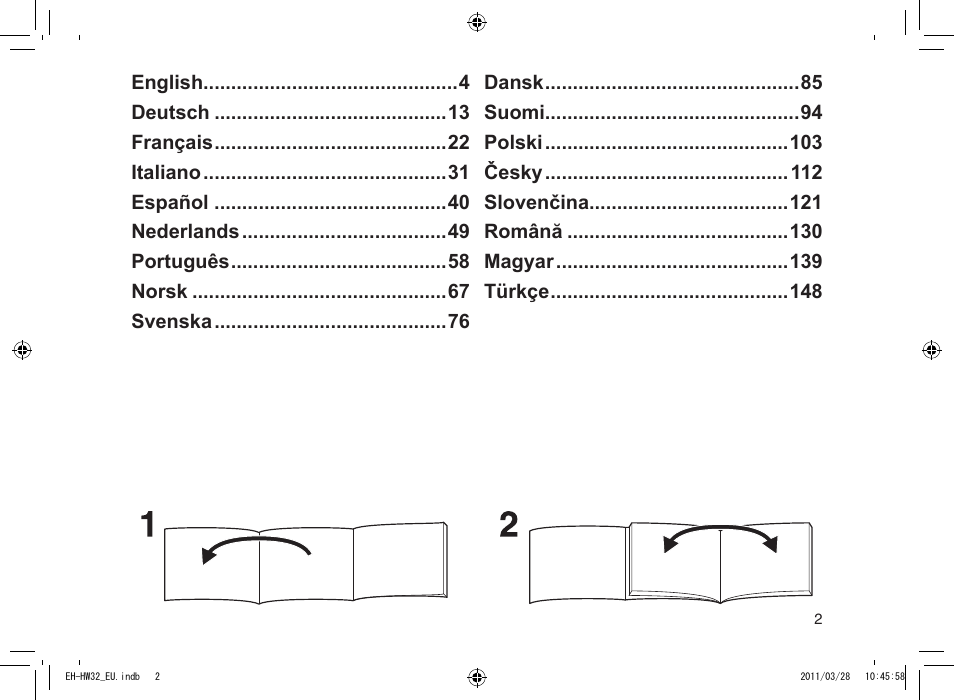 Panasonic EHHW32 User Manual | Page 2 / 158