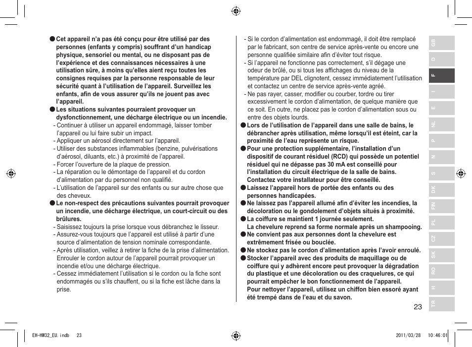 Panasonic EHHW32 User Manual | Page 23 / 158